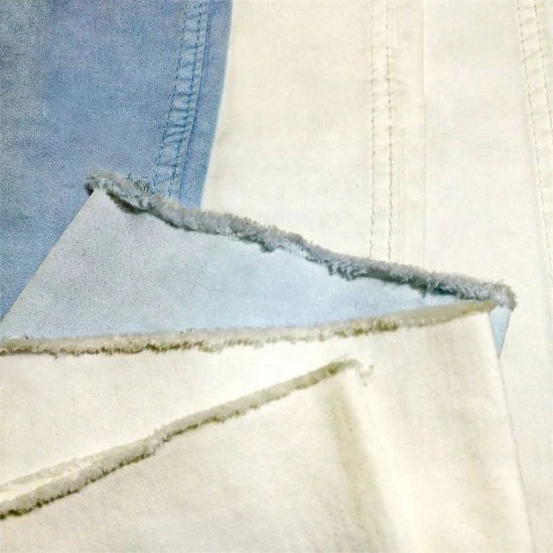 Хлопчатобумажная ткань голубого цвета, произведено на китайской фабрике