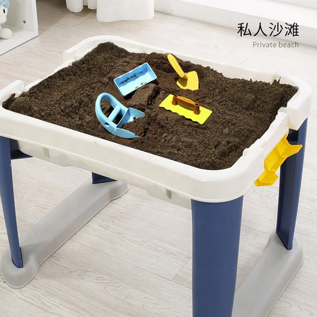 Kids Learning Playing Modular Building Block Table