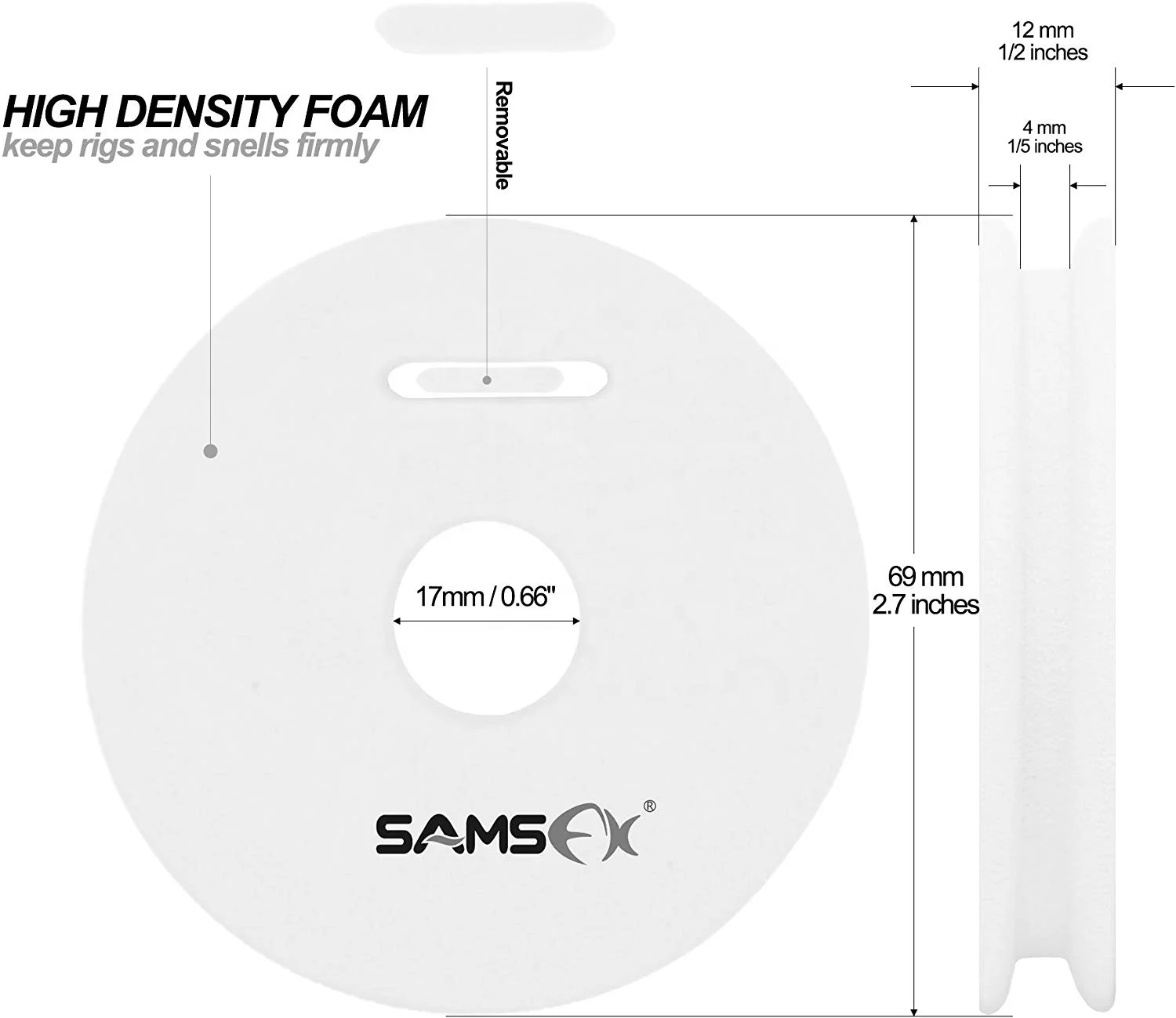  SAMSFX Fishing Leader Line Holder Foam Board