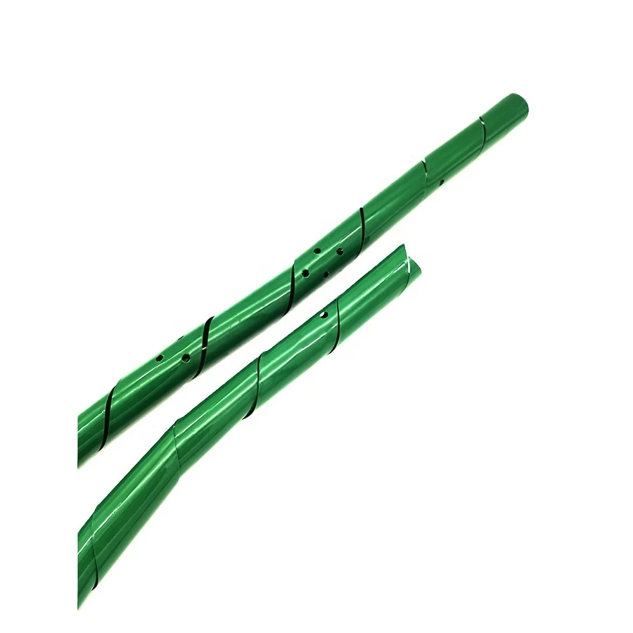 Dark Green Color PVC Spiral Tree Guard Plant Protector in Garden