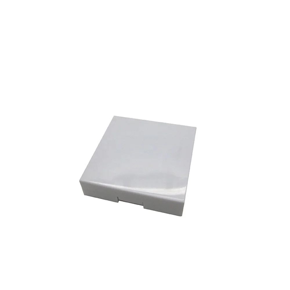 Gold Empty Custom Led Blush Compact Powder case Packaging clear square Pressed with