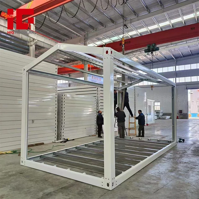 Prefabricated Tiny House A-Frame Kit Gable Roof Cheap Pod Insulated Room Flat Pack Modular Home Garden Office Prefab