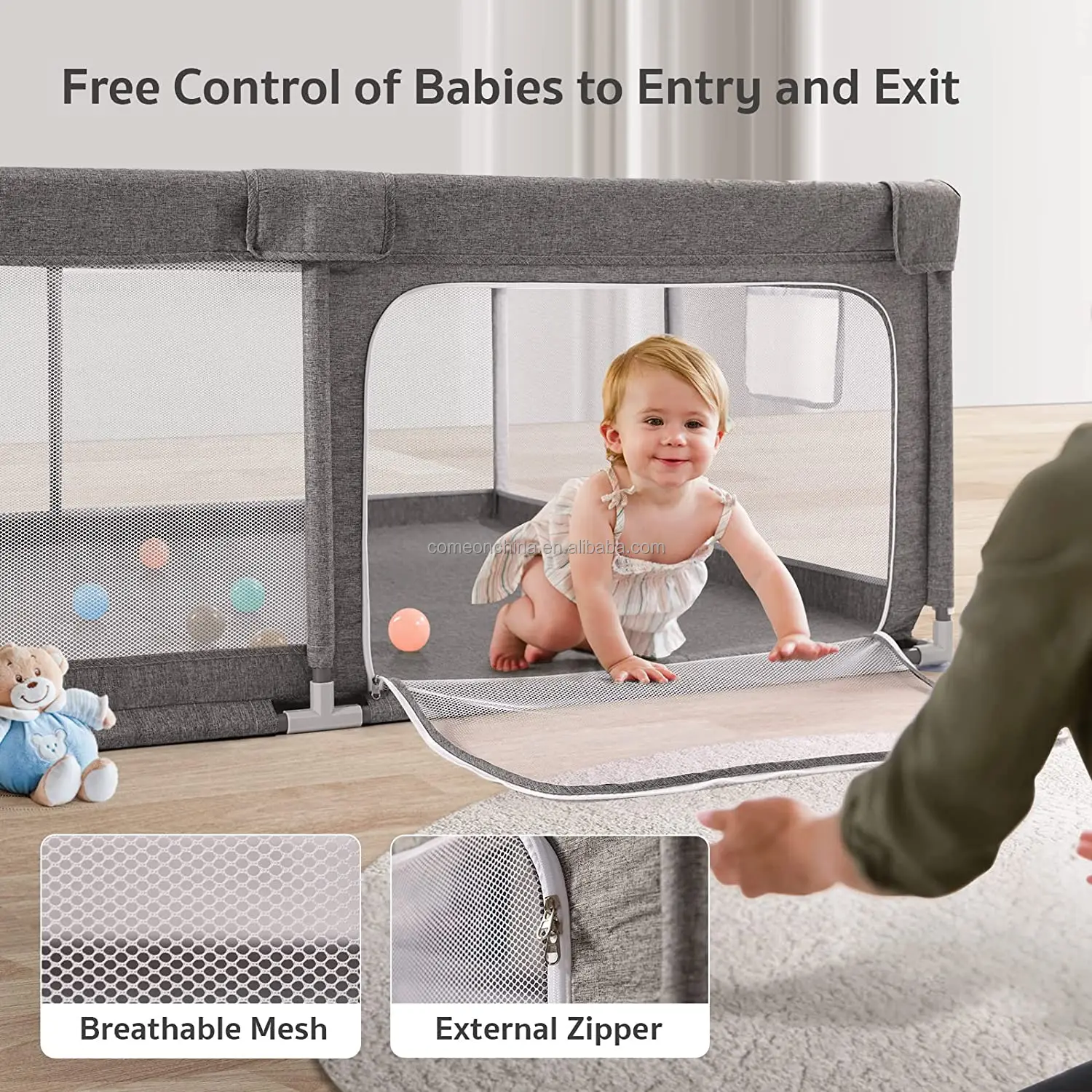 Factory Outdoor Indoor Portable Baby Safety Playard Toddler Playpen