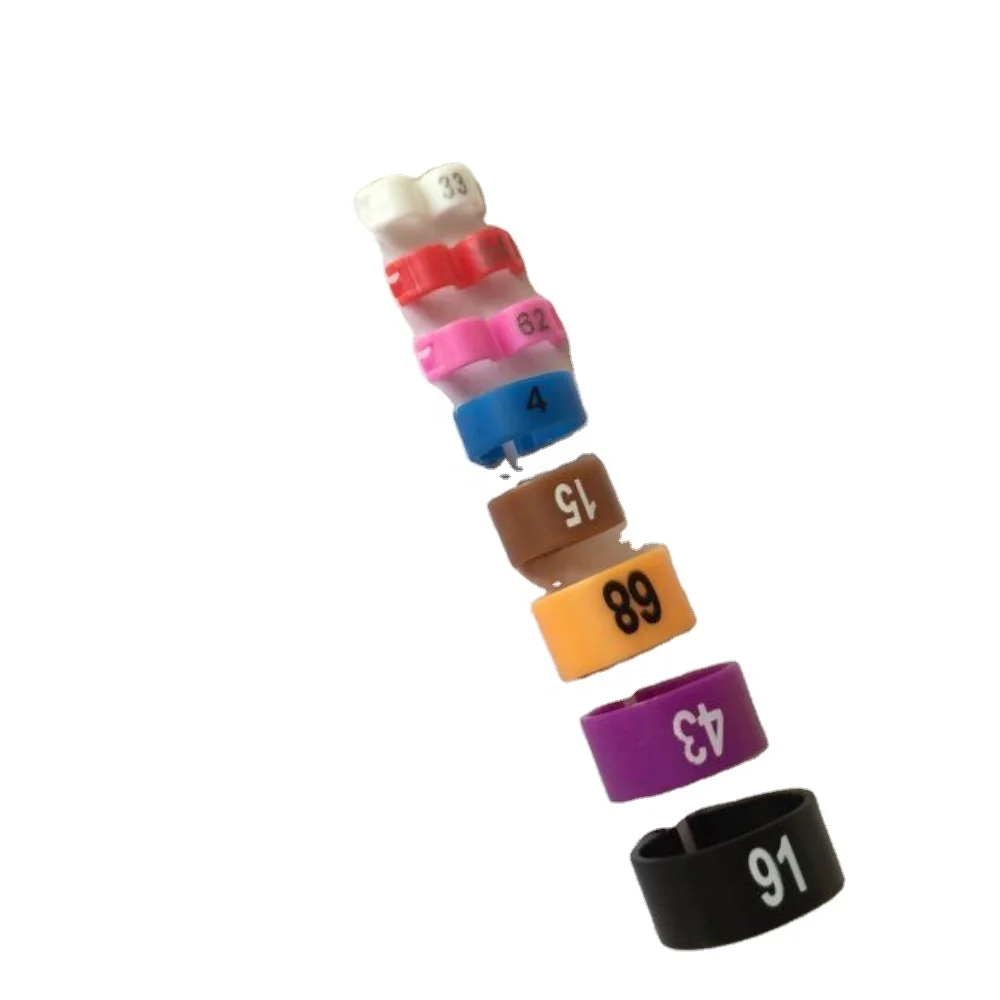 8mm/9mm/10mm/12mm14mm Pigeon Leg Plastic Foot Clip Rings Band for Birds Chickens Tags Pigeon Foot Ring 2023 Canaries Legs Ring