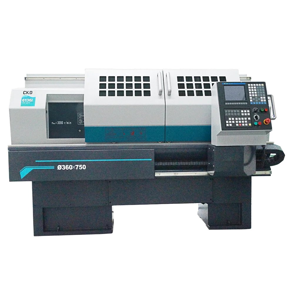 CKA6136 High-Automatic CNC Lathe Machine Horizontal Design with CE Certification Torno CNC Drehmaschine Tornos-Para-Metal