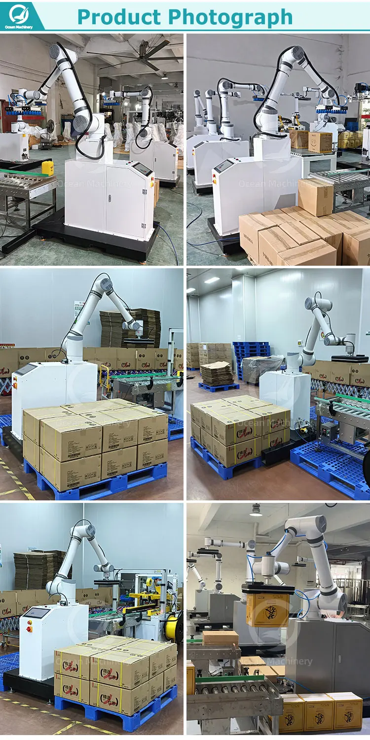 OCEAN Industrial Robotic Arm Cobot Palletizer Automatic 25kg Bag ...