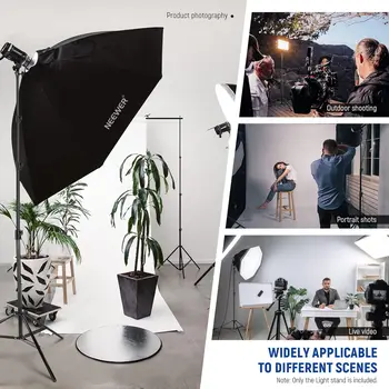 NEEWER 13ft/4m Air Cushioned Light Stand, Heavy Duty All Metal Photography Tripod Stand with 1/4 to 3/8 Reversible Spigot, 3 detail image