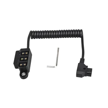 D-TAP to V-Mount One-to-Three Battery Camera Power Supply Conversion Cable with Digital Display PVC Jacket Anton B-Type