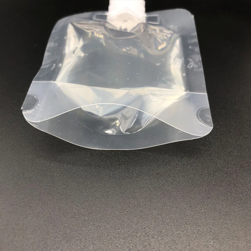 
 Clear Drink Reusable Food liquid drink plastic stand up pouch with spout  Clear Drink Reusable Food liquid drink plastic stand up pouch with spout