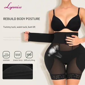 Breathable Fake Butt Shapewear High Waisted Tights  Hip Padding Shapewear Shapewear for Women