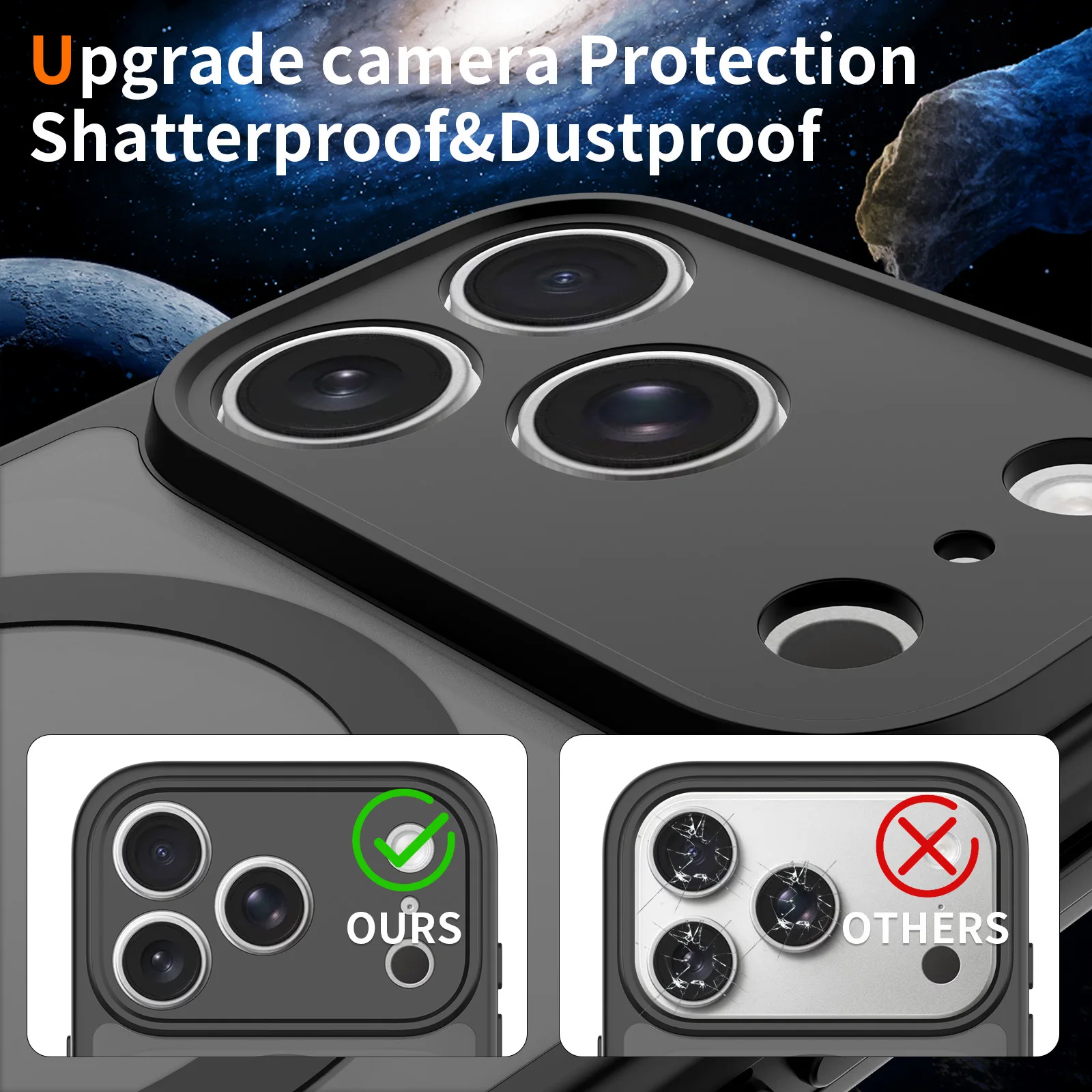 product factory manufacture acrylic tp skin feel matte semi transparent magnetic closure phone case for iphone 17 pro max laudtec-4