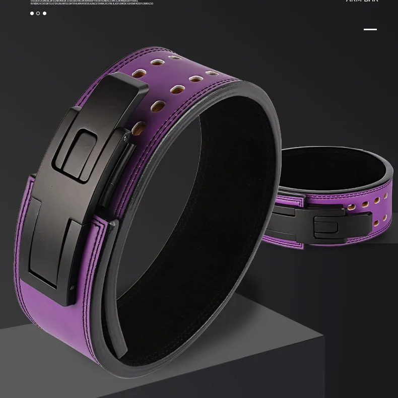 Heavy Duty Workout Power Weight Lifting Gym Belt Leather Weight Lifting