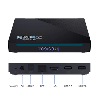 B2B original factory H96 max Rk3566 Hot-selling OTT Tv box dual wifi 2.4G 5G AV play games smart set top box