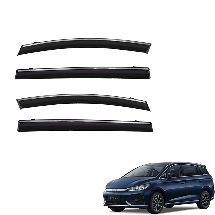Car Interior Exterior Accessories PS Injection Molding Window Visor Sun Visor Decorative Trims Cover for BYD M6 Emax7