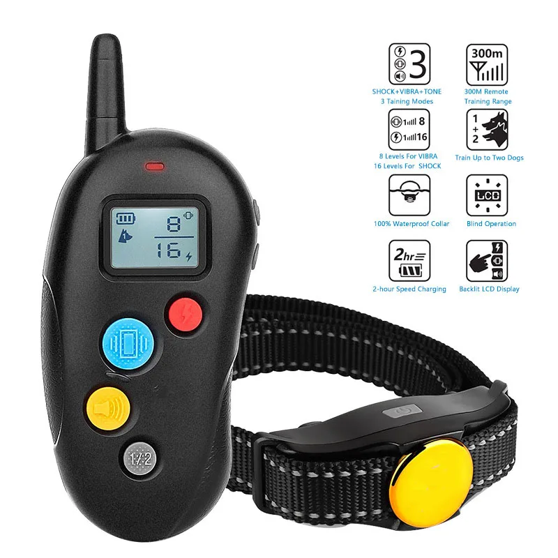 Перезаряжаемый ошейник против лая и ударов для предотвращения лая собак