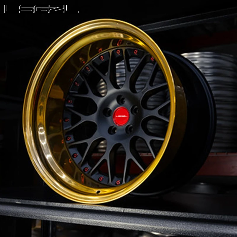 Custom Deep Dish Forged Alloy Car Carbon Fiber Rim 18 19 20 22 24 26 Inch Concave Chrome Whells