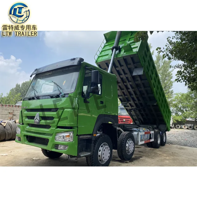 Sinotruk HOWO 12 Wheeler 375HP tipper truck 30CBM 371HP 60tons 8x4 Used Dump Truck for sale