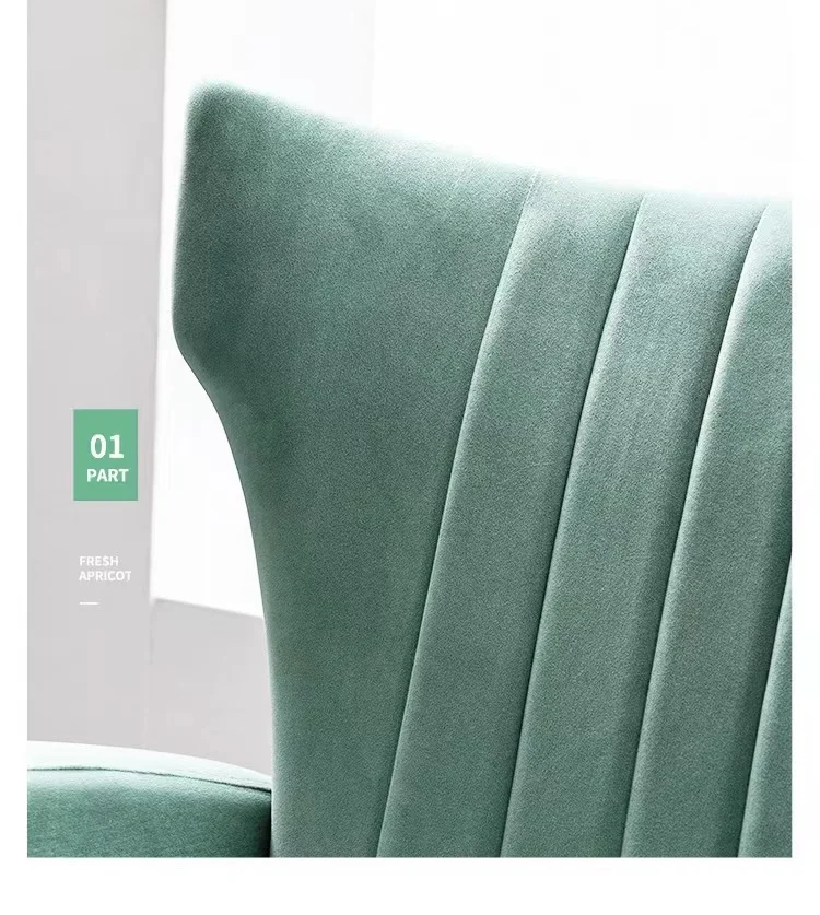 ON STOCK White Velvet Fabric with Gold Metal Legs Other Home Furniture  Accent Armchair manufacture