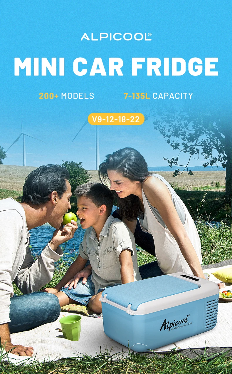 Alpicool V18 Compressor Mini Fridge Ac Dc Dual Use Small Car Fridge