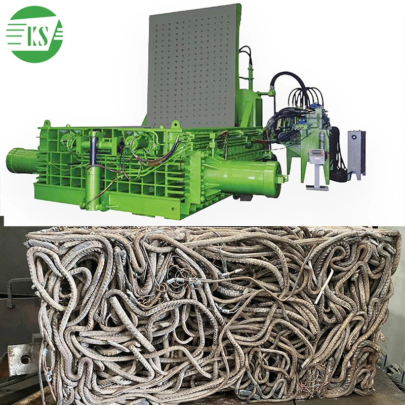 Guangdong Keshang Y81-1000T Horizontal Waste Metal Baler Scrap Aluminum Car Iron Metal Press Baler Machine details