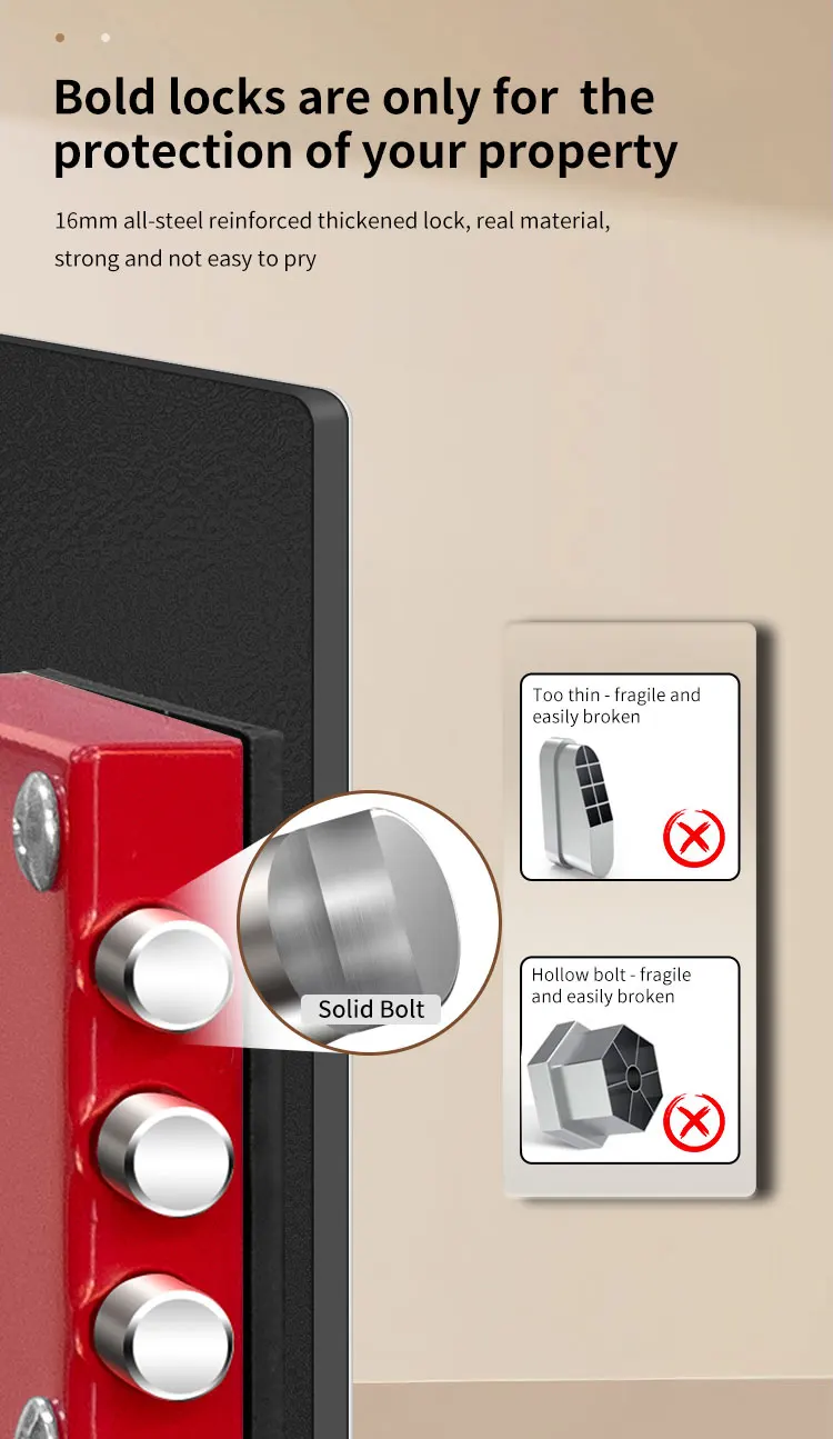 CEQSAFE American Hot Selling Home Safe Box Deposit Digital Keypad Small Safe Mini Safe Box factory