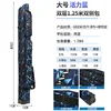 1,25 m double couche avec sac latéral bleu vif sans support