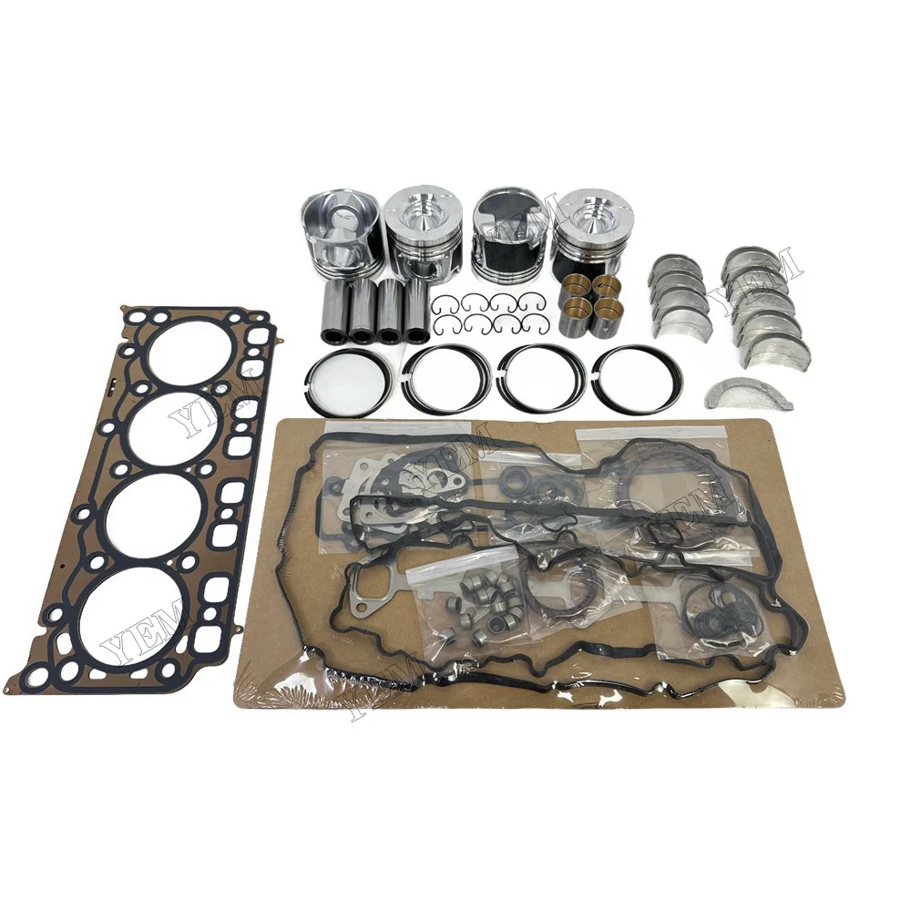 Overhaul Gasket Kit With Cylinder Gaskets Piston Rings Bearings Suitable for Doosan / for Develon D24 Universal Engine Parts 2