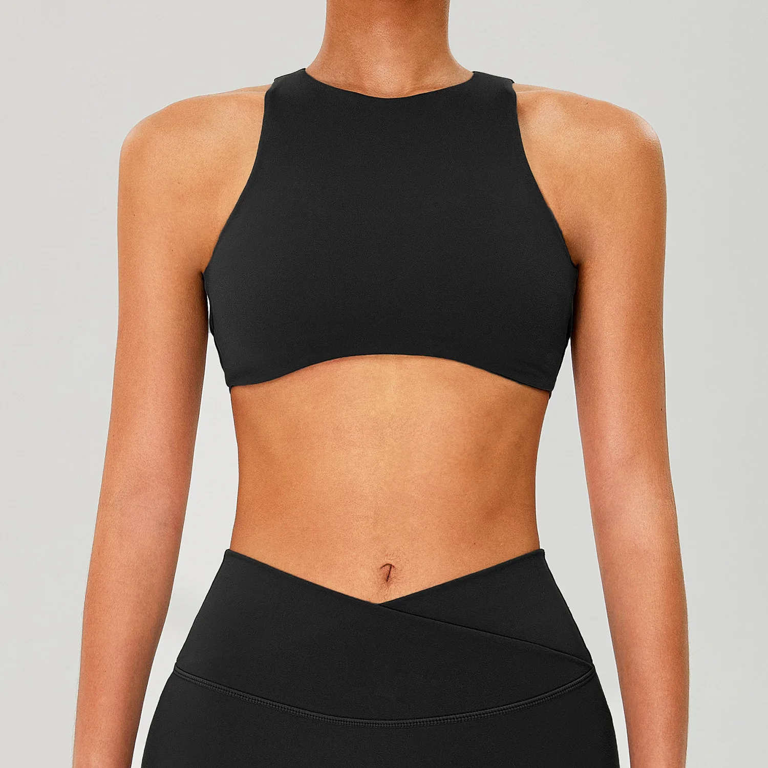 Seamless Breathable Yoga Sports Bra High Support Crisscross Straps Shockproof Quick-Dryi detail