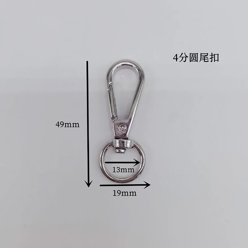 Zinc Alloy 9mm 13mm Rotating Carabiner Hook Carabiner Bag Locking Clip Swivel Key Hook