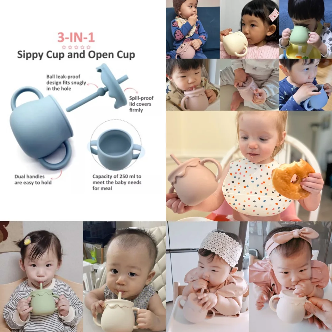 China Baby Drinking Cup With Straw Leak Proof Food Grade Wholesale l  Melikey factory and suppliers