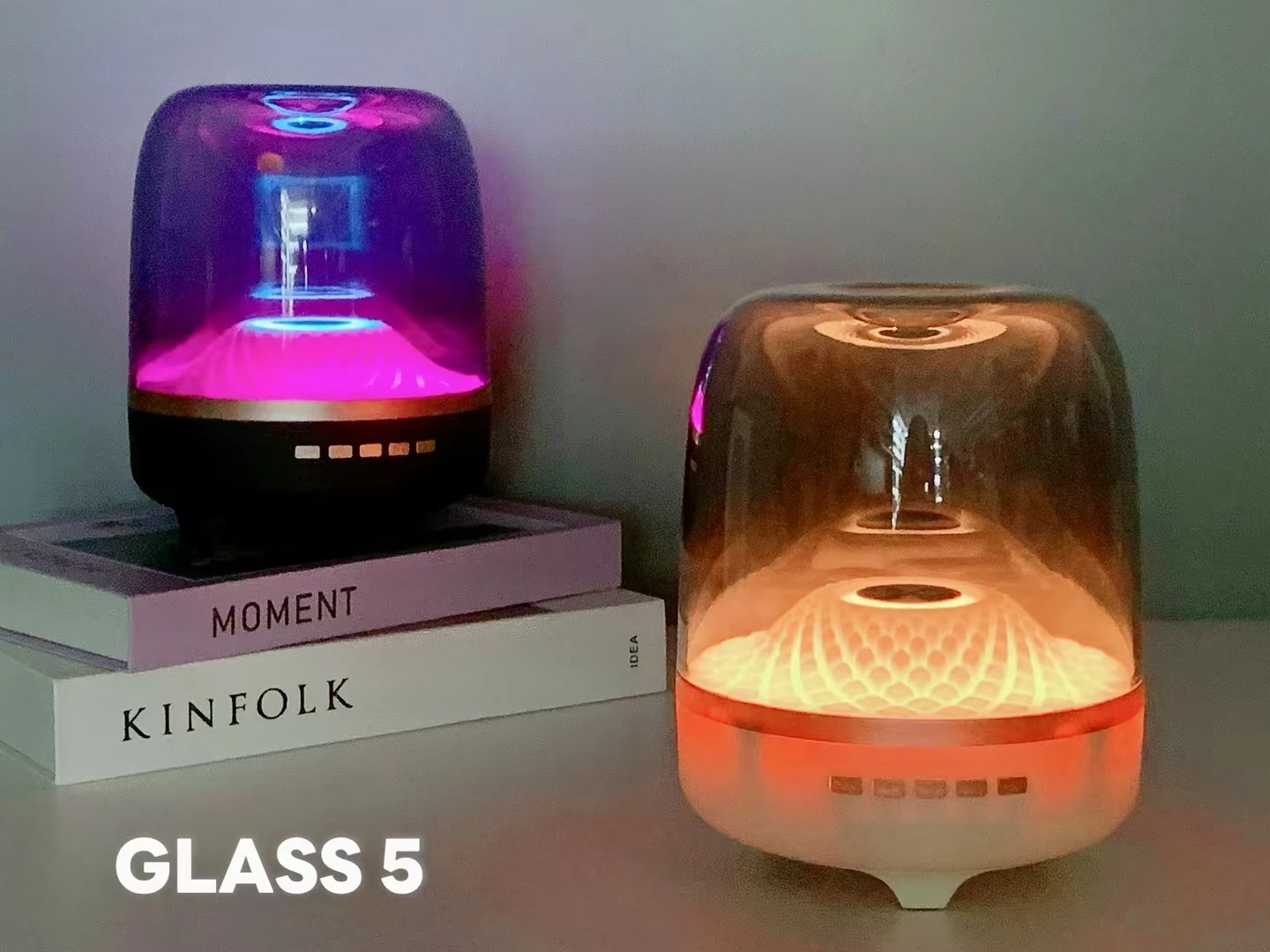 新しいDaha Glazed GLASS5ワイヤレスブルートゥーススピーカー