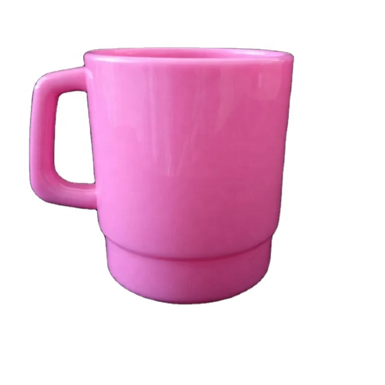 Небьющаяся многоразовая цветная ПП Пластиковая кофейная кружка 11 унций