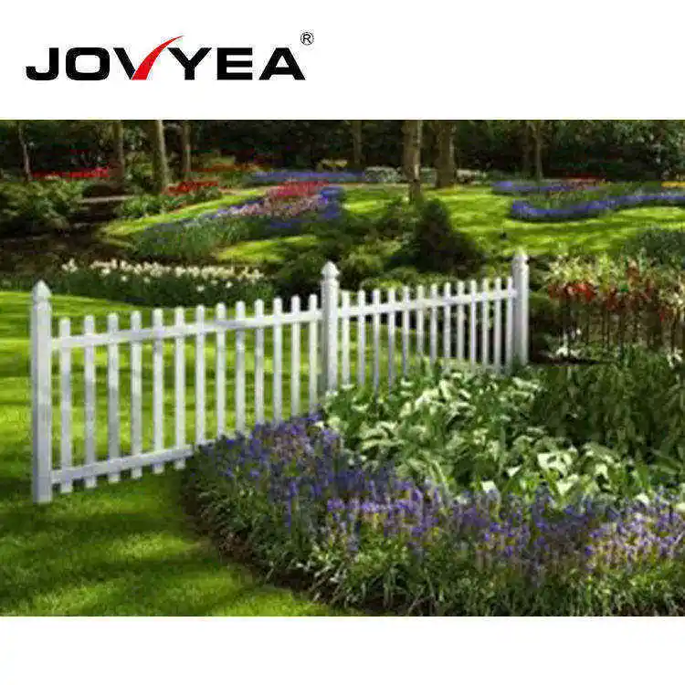 Economical DIY 4ft X 8ft PVC Customizable Plastic Vinyl Coated Garden PVC Picket Fence Fencing for House