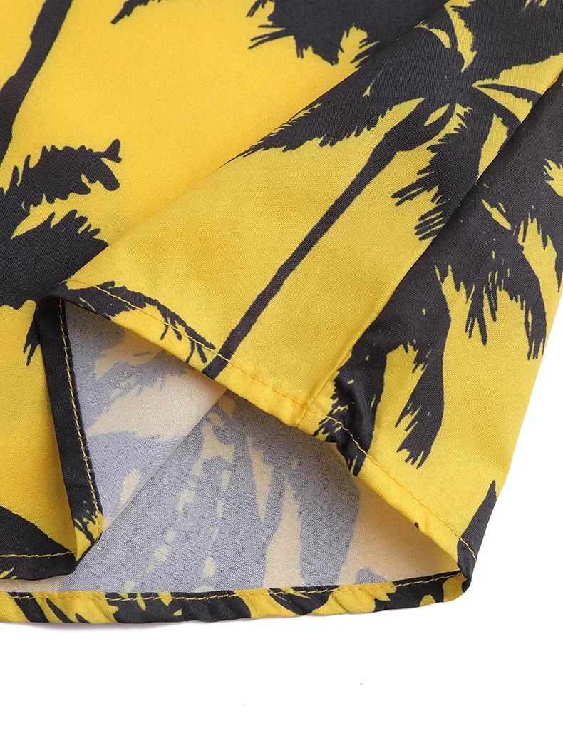 Summer Mens Hawaii Shirt New Fashion Designer Shirts for Men 2021 Plus Size Geometric Printed Hawaiian Beach Shirts Mens