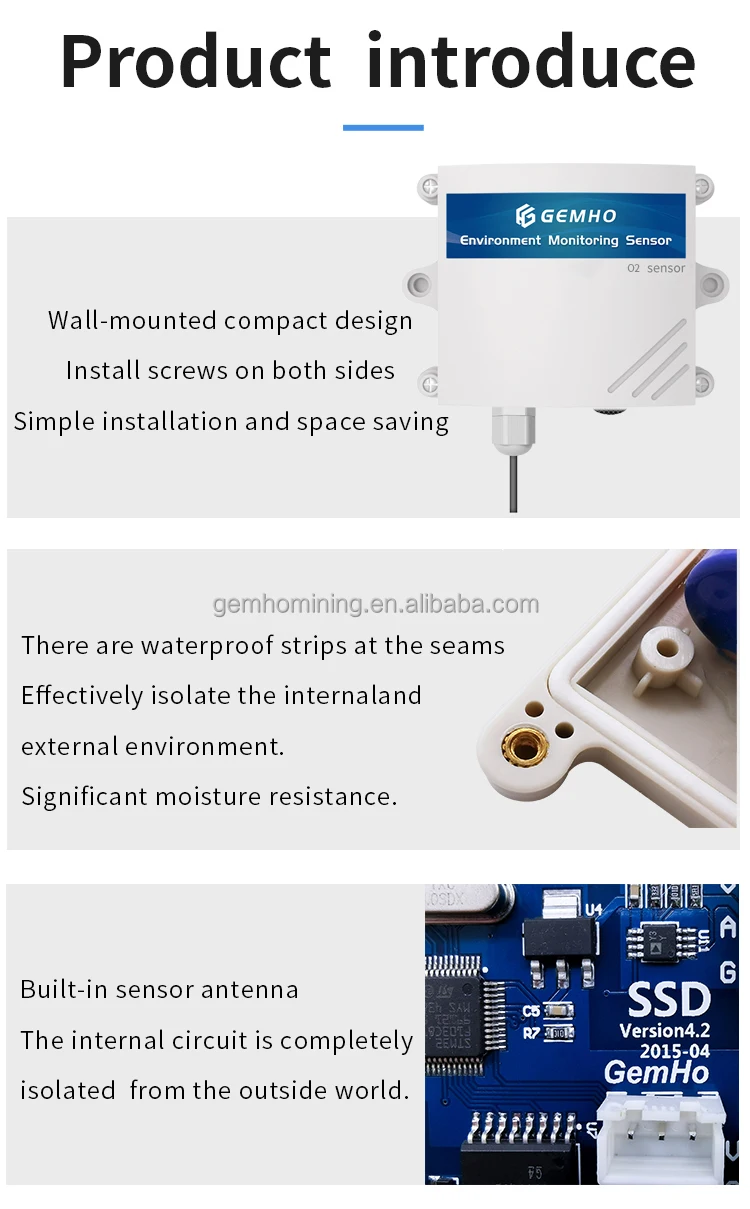 O2 Sensor Oxygen Gas Concentration Measuring System High Precision ...