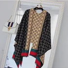 Scarf Fashion Autumn And Winter Cashmere Scarf Letter Striped Shawl Thickened Warm Designer Scarf