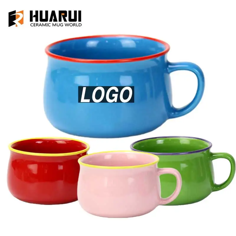 Custom Branded Logo Customization Cartoon Cups Micky Minnie Cute Coffee Cup Printed Stoneware