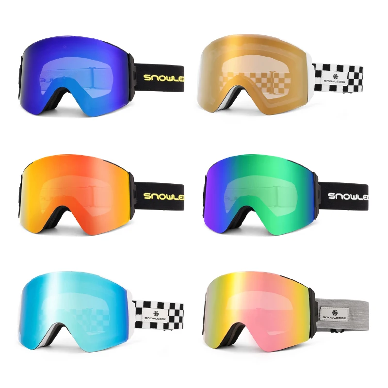 HUBO Sports Eyewear Heated Skiing Gogoles in Magnetic Blue Orange