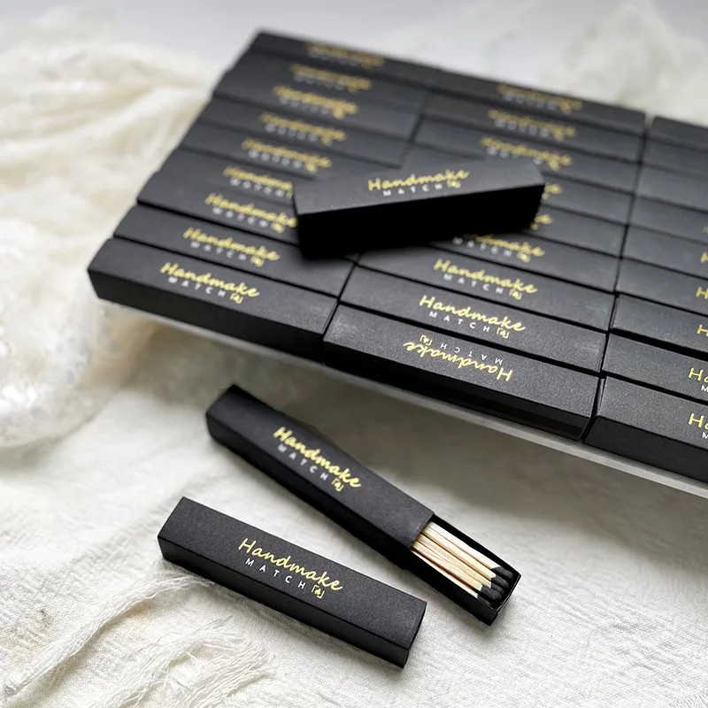 Custom Style Box Matchbox with Luxury Color Matches Long Pole Printed Matchbox Bulk Customized Match Boxes