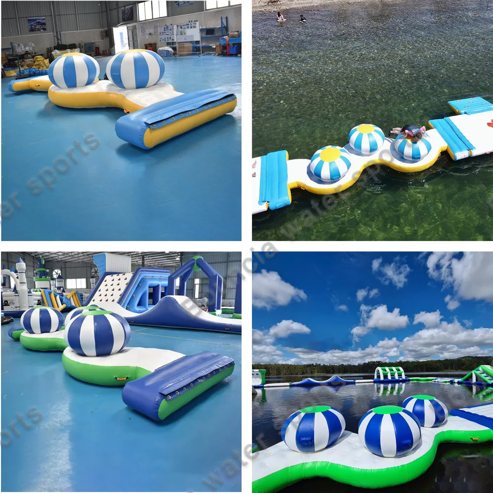 Bouncia Inflatable Aqua Park Games / Floating Amusement Park Buy