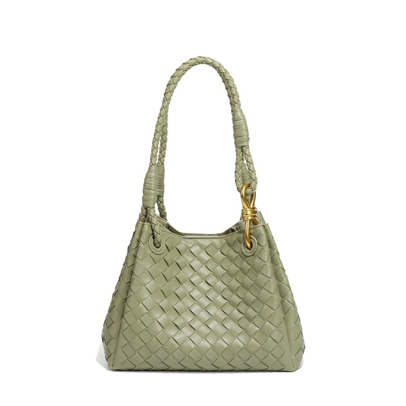 ハンドバッグ PARACHUTE LEATHER SHOULDER BAG Handmade Weaving Fashion Women's Bag - England Style
