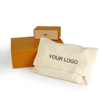 Factory Custom Logo Printed Luxury Organic Dust Bag Cotton Envelope Dust Bag for Handbag Packaging