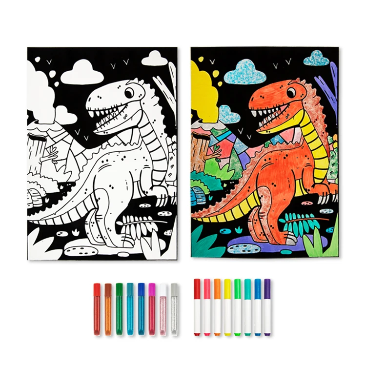 2023 New Kids Velvet Coloring Kit - Animals Game Toys For Children Arts &  Crafts For Girls And Boys - Buy 2023 New Kids Velvet Coloring Kit - Animals  Game Toys For