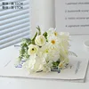 Hortensia rosa de 7 puntas [blanco hielo]