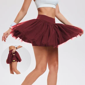 Fashion Outwear Sports Tennis Golf Running Pickleball Wholesale Candy Color Ballet Dance Dress Cake Skirt Summer Tutu Skirt