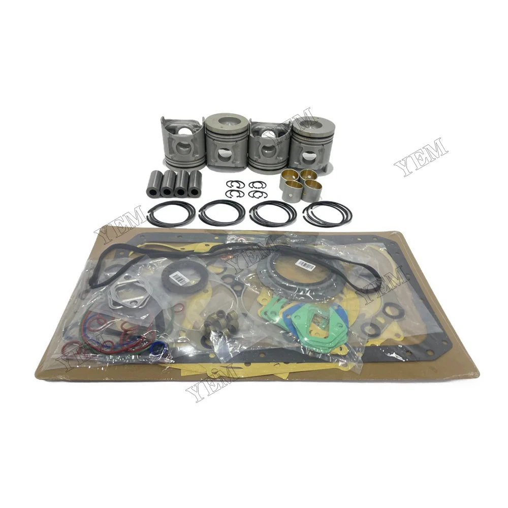 Engine Rebuild Kit With Piston Ring Cylinder Gaskets Compatible for Mitsubishi 4D34 Engine Parts Factory 4