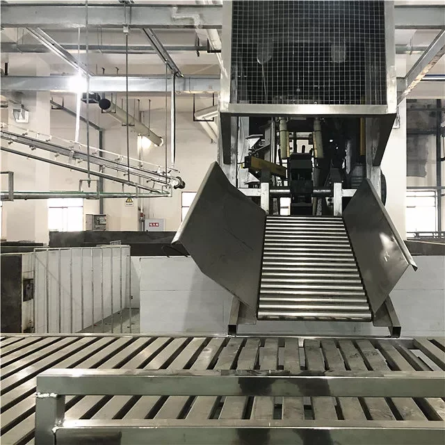 Advanced slaughtering technology in humane pig slaughterhouses