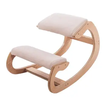 Corrective Sitting ChairOffice Anti Hunchback Kneeling ChairCorrective Kneeling ChairErgonomic Solid Wood Kneeling Chair