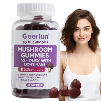 2025 Hot Sale Halal Natural Vitamin Supplement Enhance Memory and Concentration Mushroom Gummies