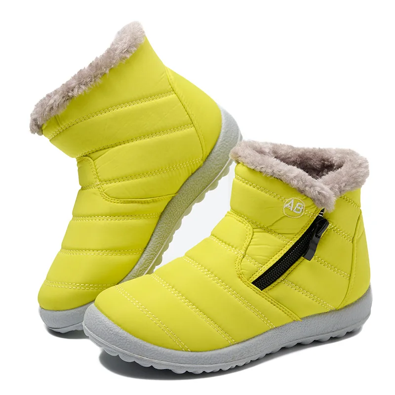 Warm Waterproof Outdoor Slip Resistant Winter Boots for Kids